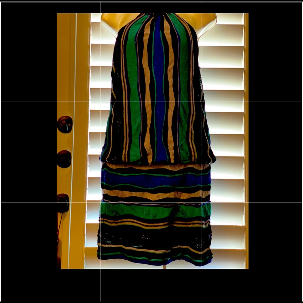 EUC halter style mini dress